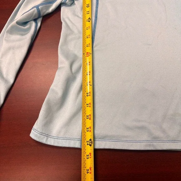 The North Face Pullover 1/4 Zip Women's Large Activewear Top Blue FLAW - Picture 6 of 8